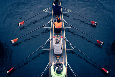 Initiation à l'aviron sur le Rhône