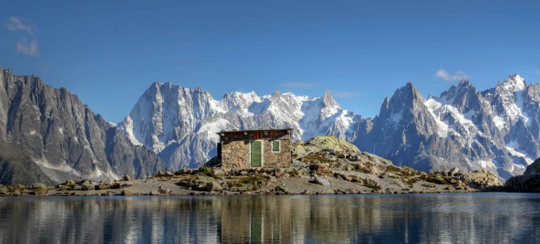 <strong>Le massif du Mont Blanc depuis le lac blanc</strong>