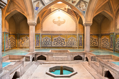 Détente dans un hammam