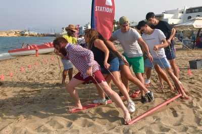Team building : Olympiades sur la plage