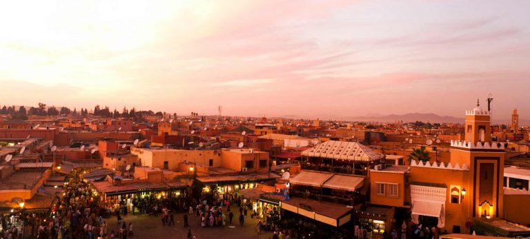 Une fin de journée sur Marrakech