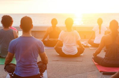 Séance de méditation à Minorque