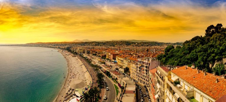 <strong>Coucher de soleil à Nice</strong>