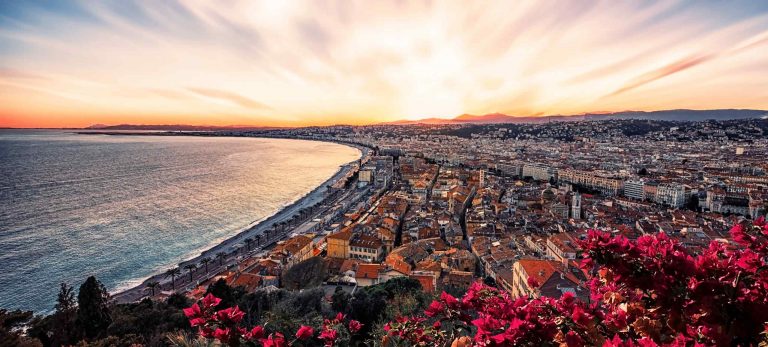 <strong>Coucher de soleil à Nice</strong>