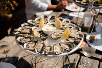 Dégustation de fruits de mer