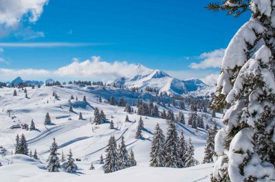 Neige sur les montagnes