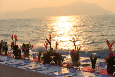 Dîner de gala dans un lieu unique