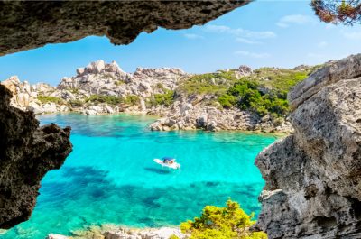 the italian island sardinia in mediterranean sea