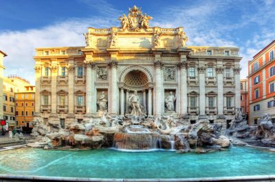 Panthéon et fontaine de Trevi