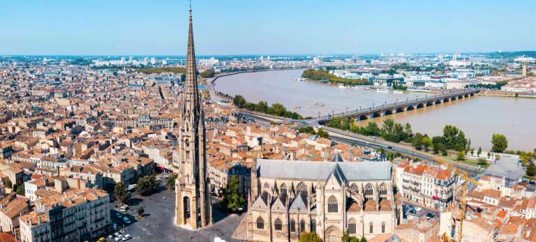 <strong>Vue aérienne sur Bordeaux</strong>